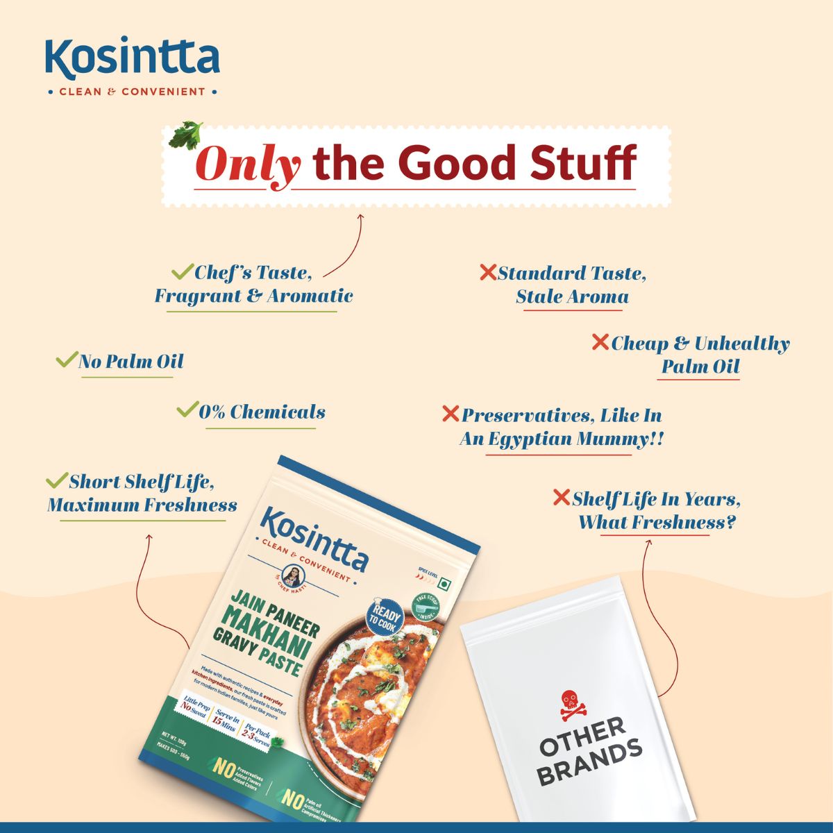 KOSINTTA® JAIN PANEER MAKHANI GRAVY PASTE