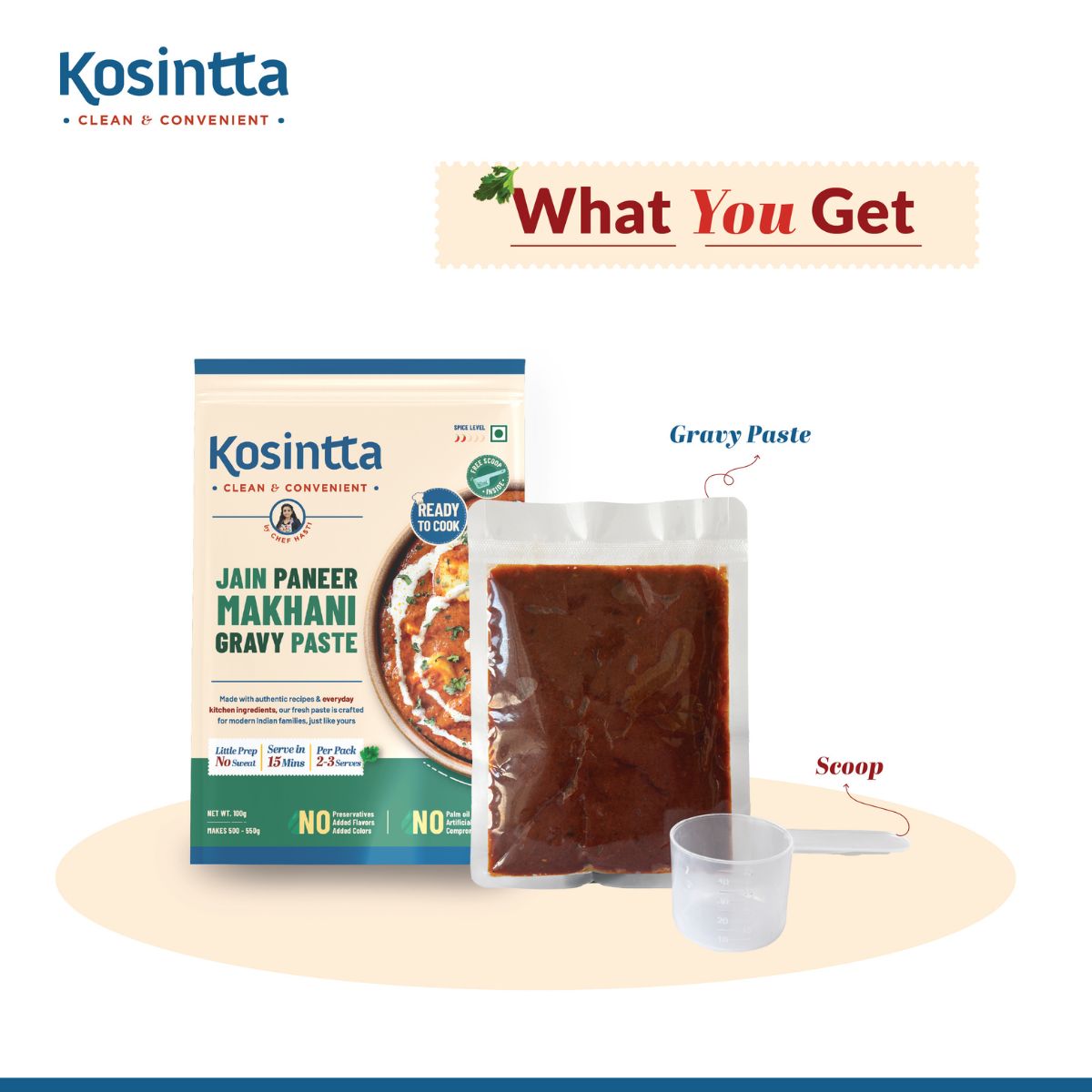 KOSINTTA® JAIN PANEER MAKHANI GRAVY PASTE