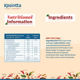KOSINTTA® JAIN PANEER MAKHANI GRAVY PASTE