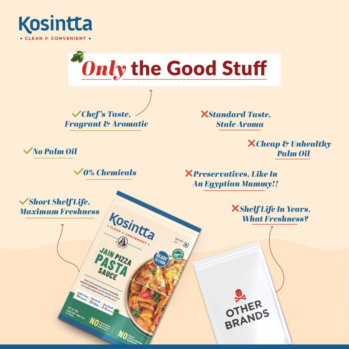 KOSINTTA® JAIN PIZZA PASTA SAUCE