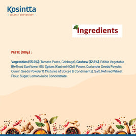 KOSINTTA® JAIN VEG KADHAI GRAVY PASTE