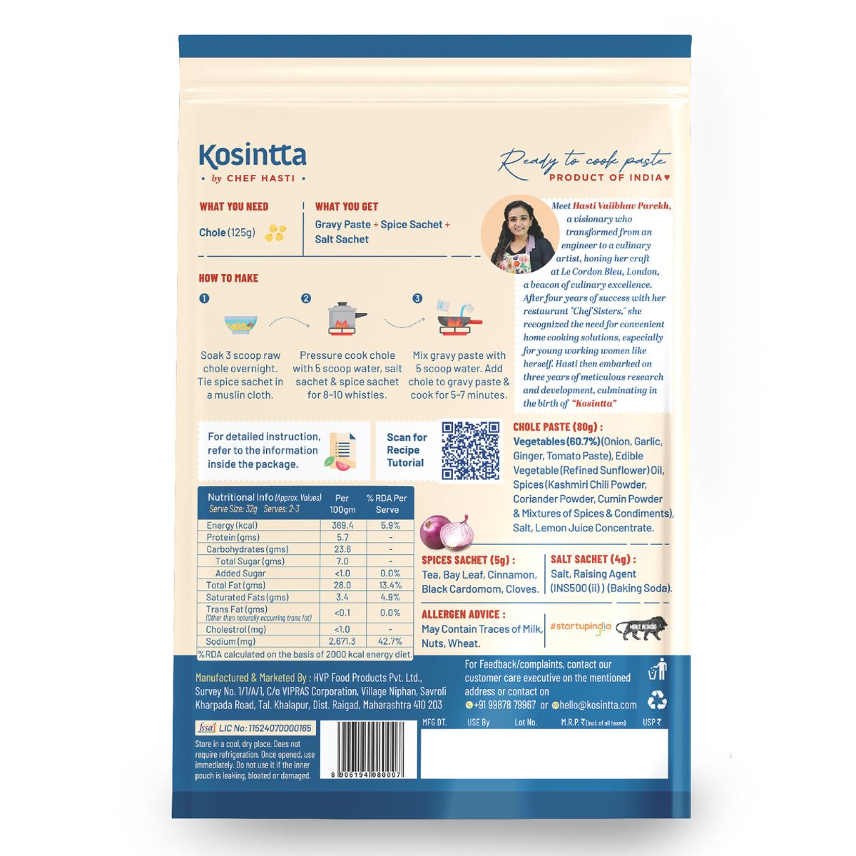 KOSINTTA® AMRITSARI CHOLE PASTE