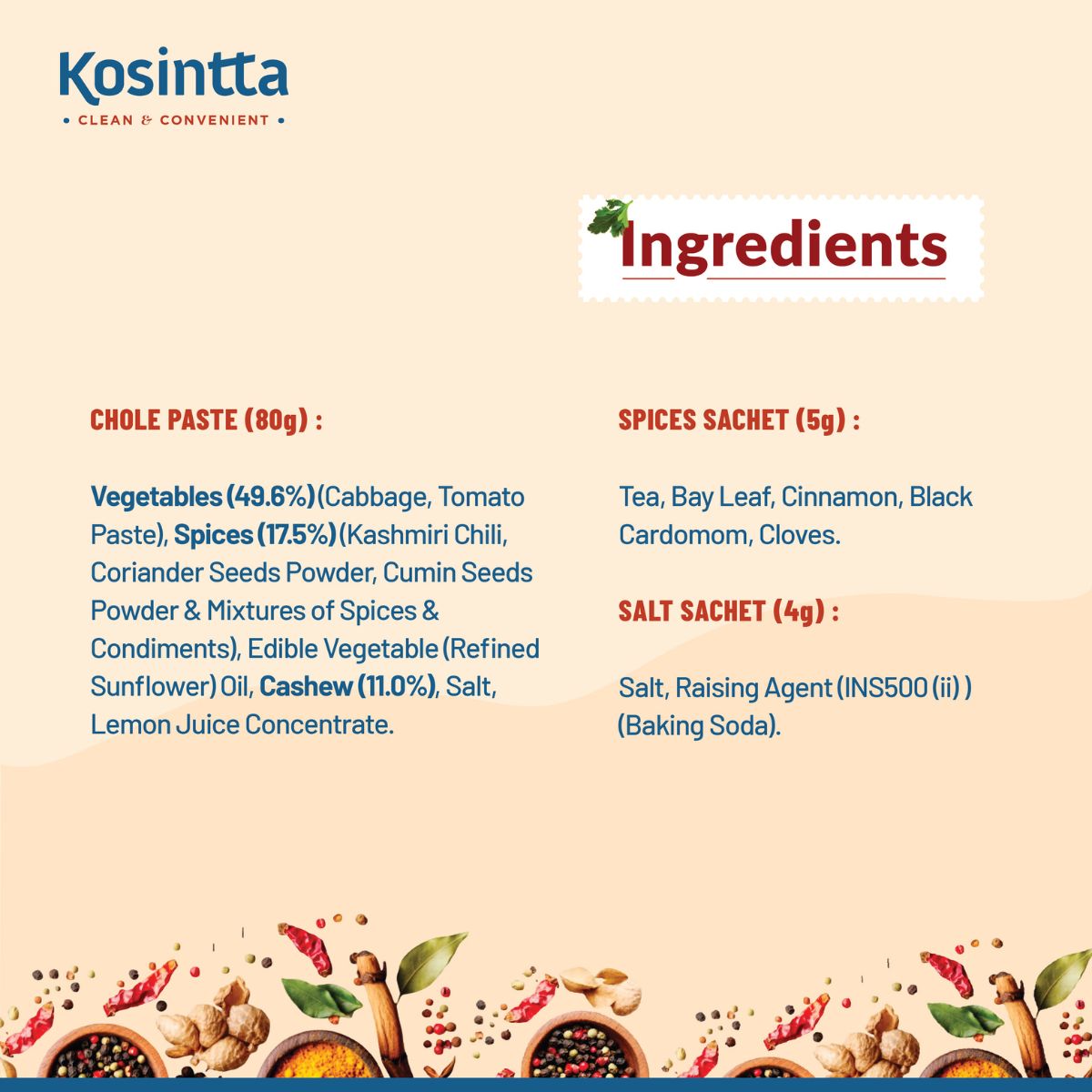 KOSINTTA® JAIN AMRITSARI CHOLE PASTE