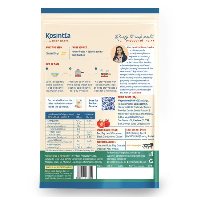 KOSINTTA® JAIN AMRITSARI CHOLE PASTE