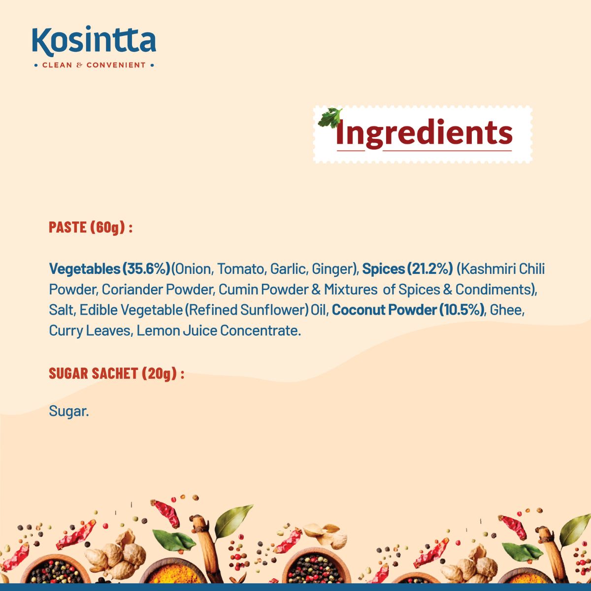 KOSINTTA® UDIPI SAMBHAR PASTE